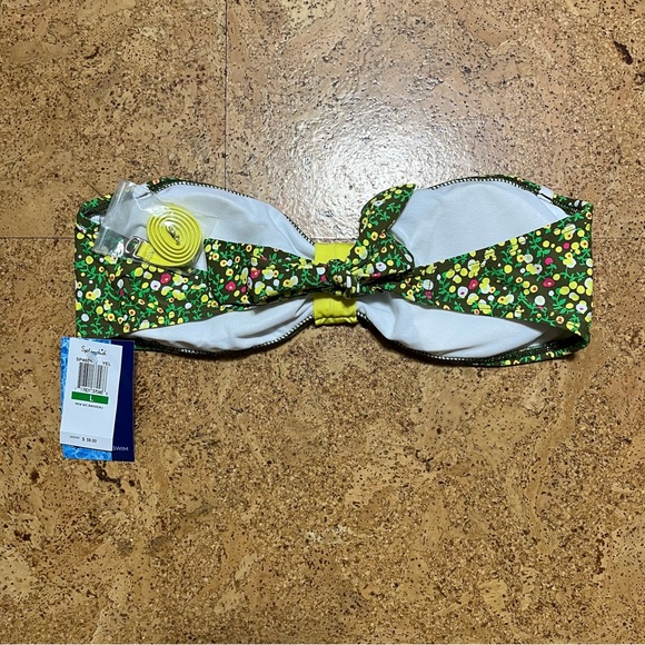 Splendid Swim Wear Yellow Bandeau Bikini Top NWT Sz L - Picture 13 of 14